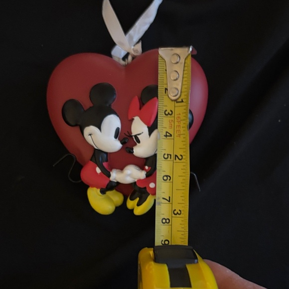 Disney Mickey & Minnie Red Heart Love Christmas Ornament - Picture 6 of 7